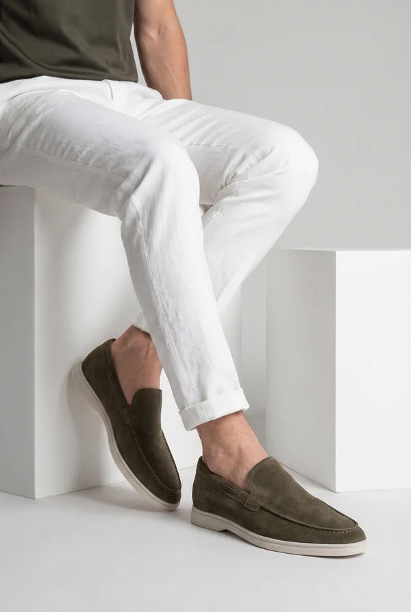 Riviera Suède Loafers Desert Olive