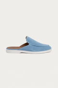 Yacht suede mule Brown Light Blue