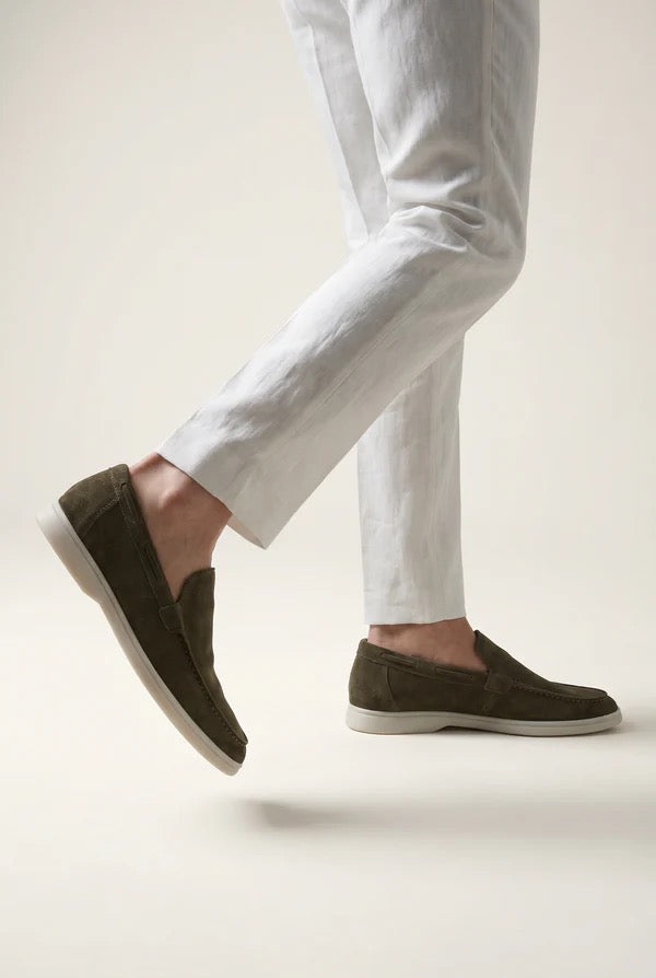 Riviera Suède Loafers Desert Olive