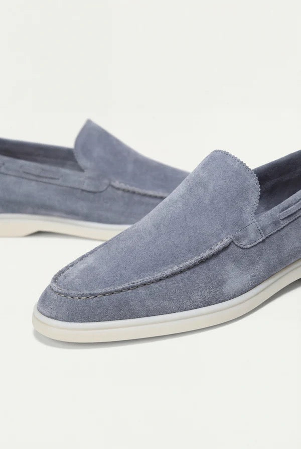 Riviera Suède Loafers Baby Blue
