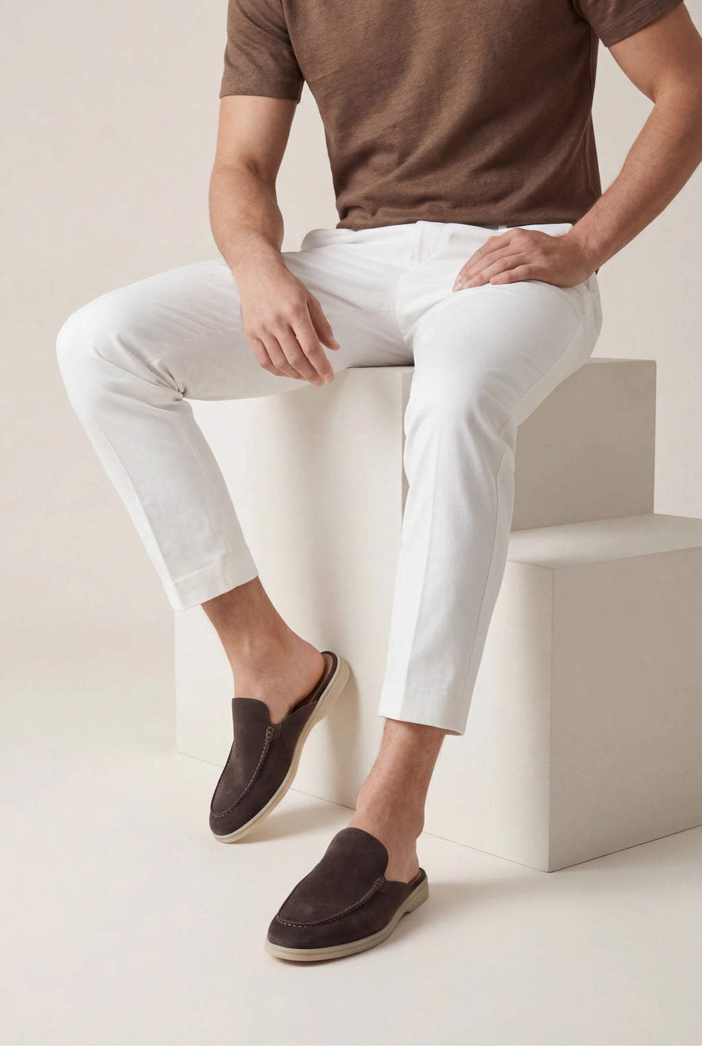 Yacht suede mule Brown