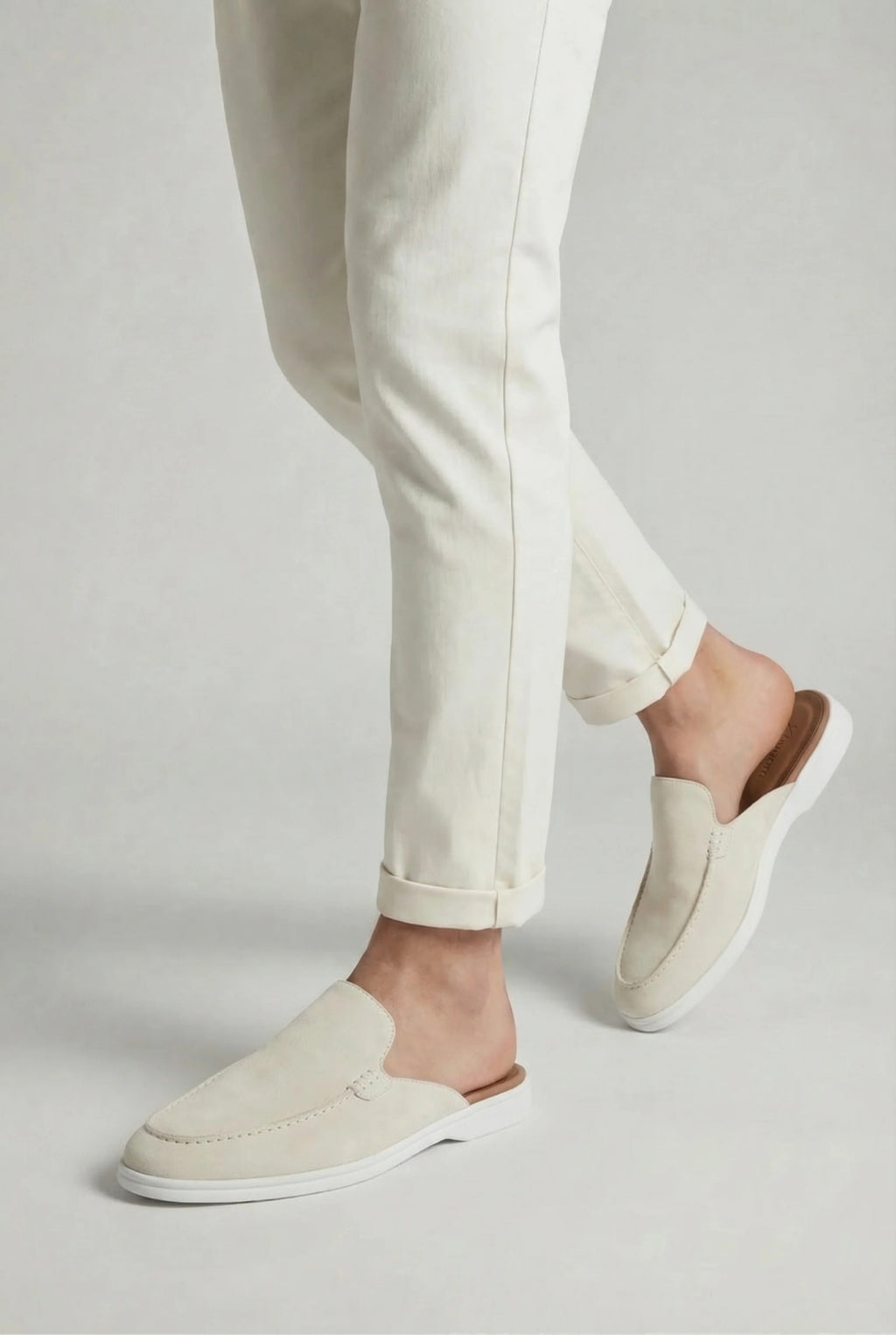 Yacht suede mule White