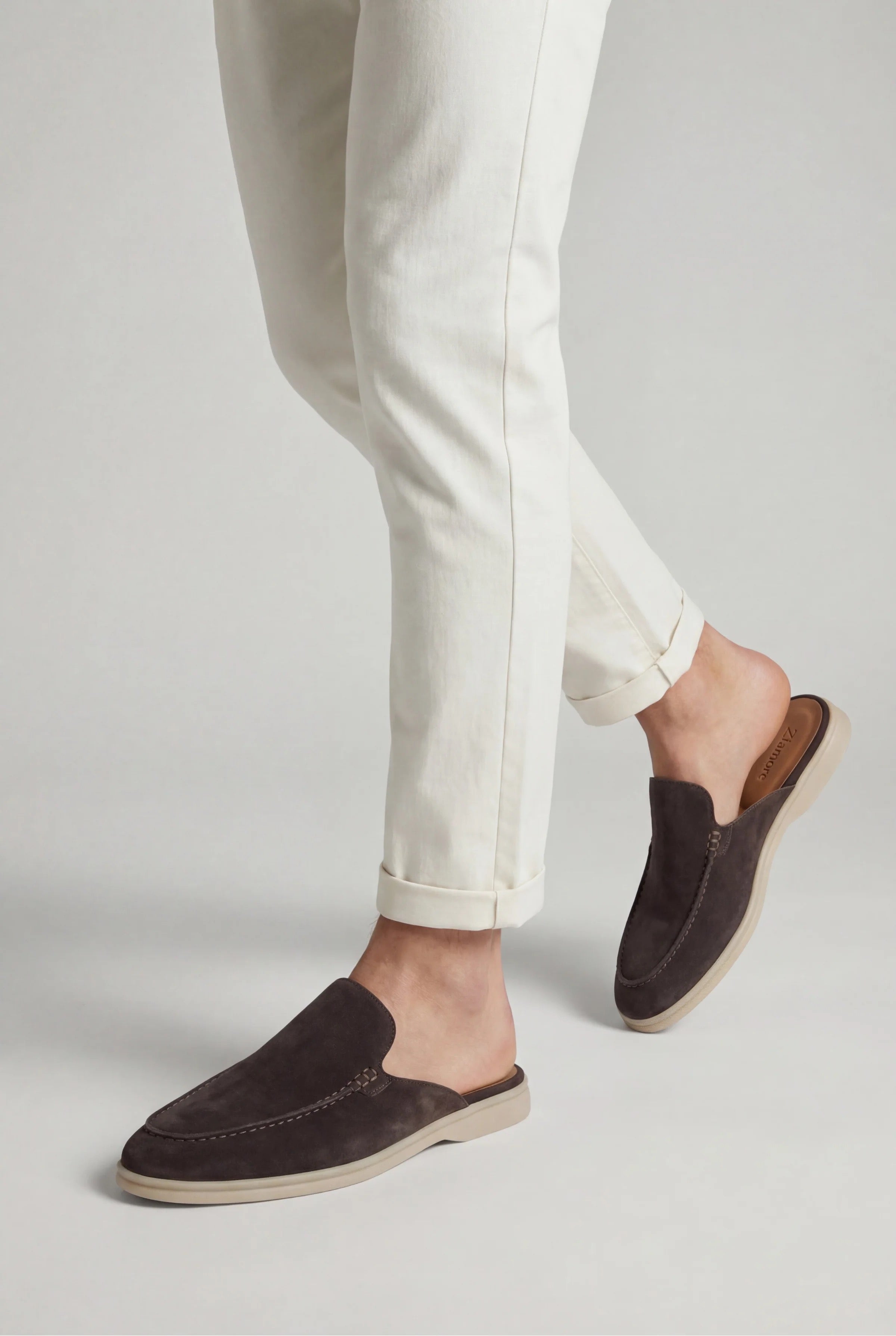 Yacht suede mule Brown